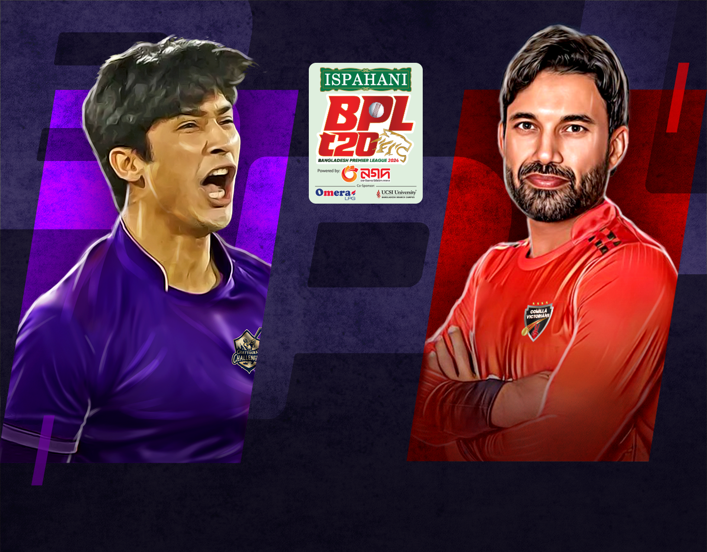 Match 29 of bangladesh premier league, 2024: chattogram challengers vs comilla victorians banner