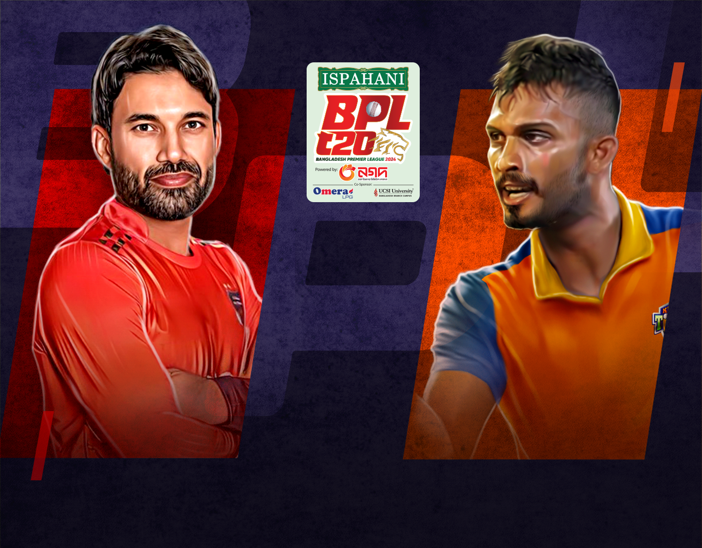 Match 32 of bangladesh premier league, 2024: comilla victorians vs khulna tigers banner