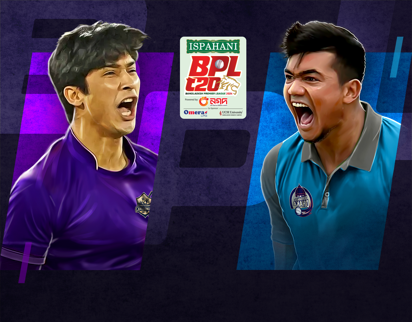 Match 36 of bangladesh premier league, 2024: chattogram challengers vs durdanto dhaka banner