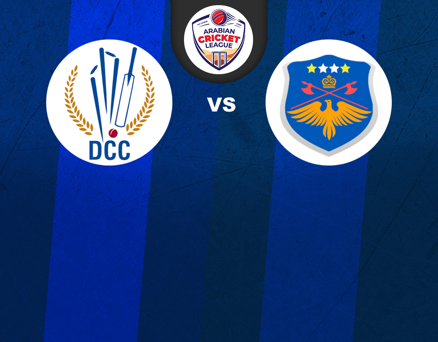 Match #65 of icca arabian cricket league round 2: dcc starlets vs golden sapero technical service banner