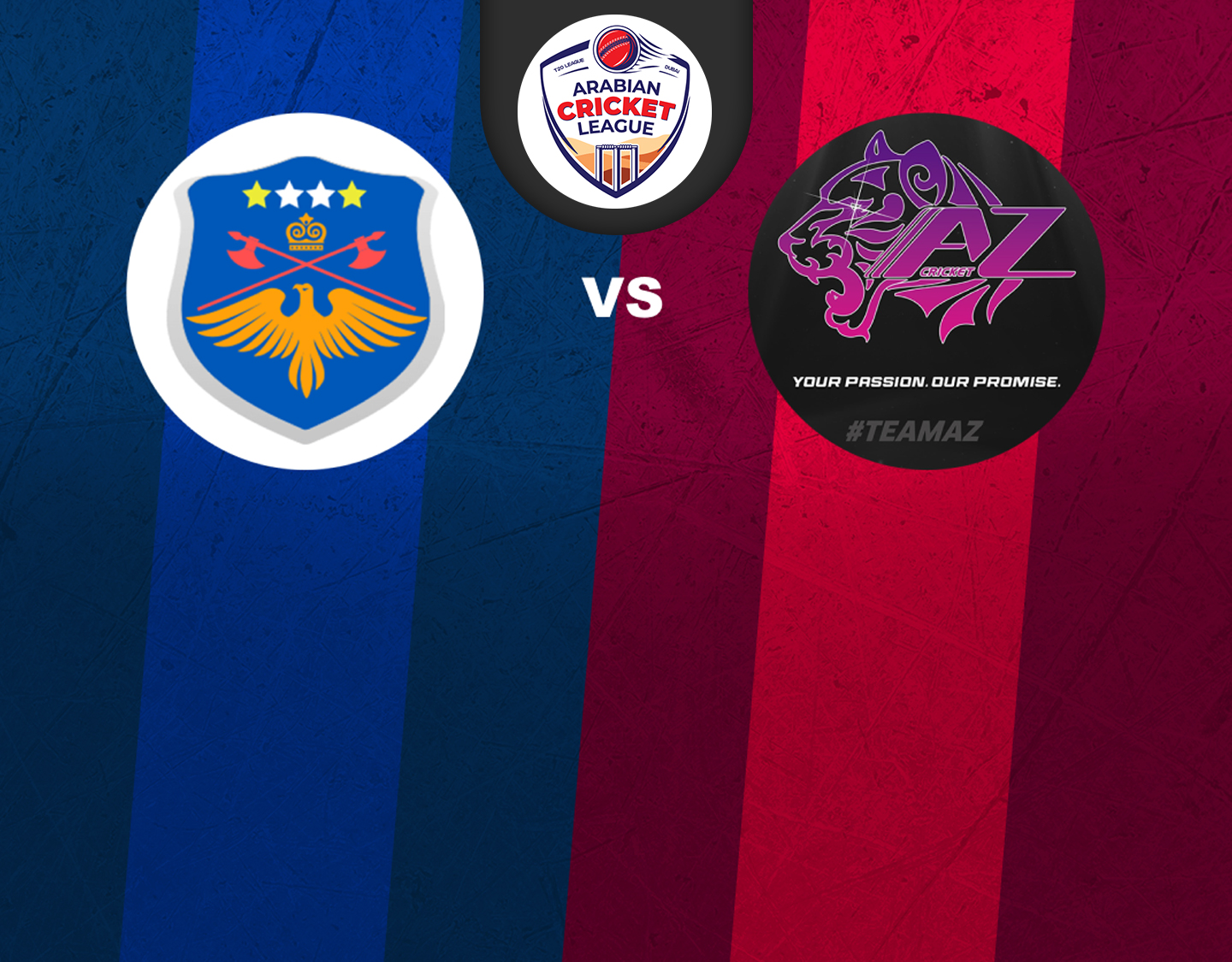 Match 50 of icca arabian cricket league round 2: golden sapero technical service vs az sports banner