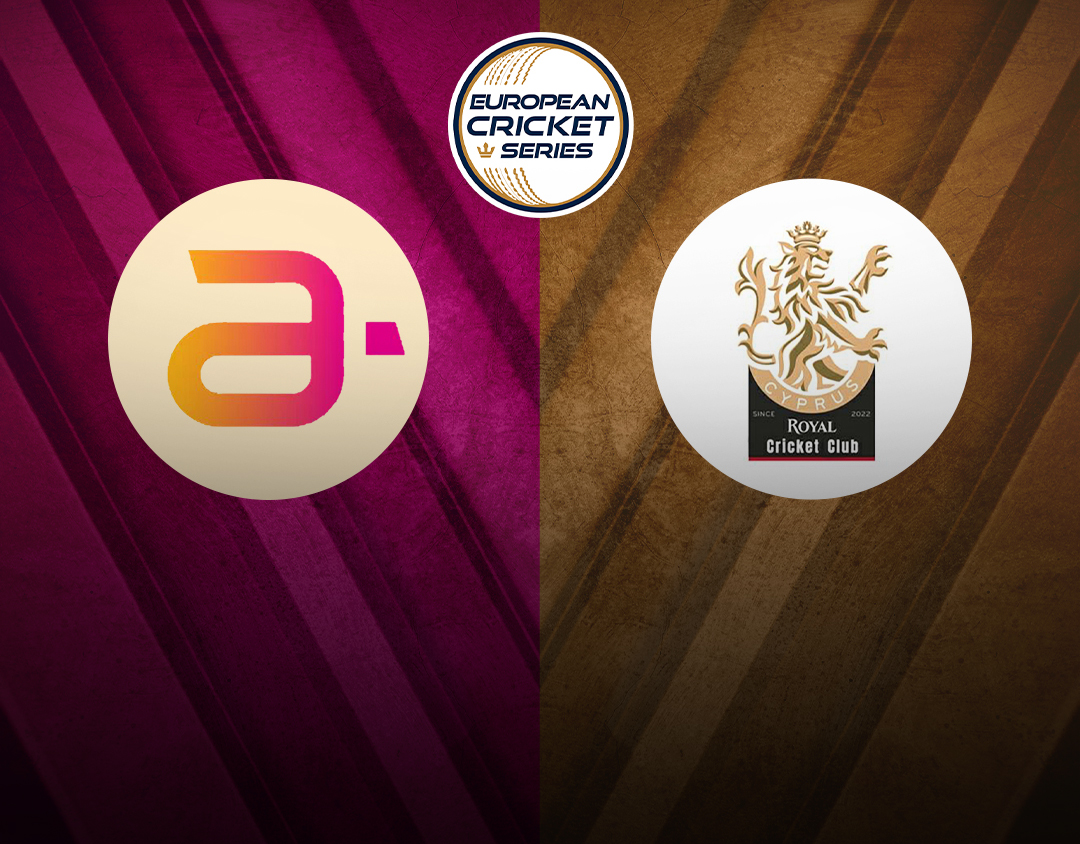 Match 37 of ecs cyprus, 2024: amdocs cc vs royal cc banner