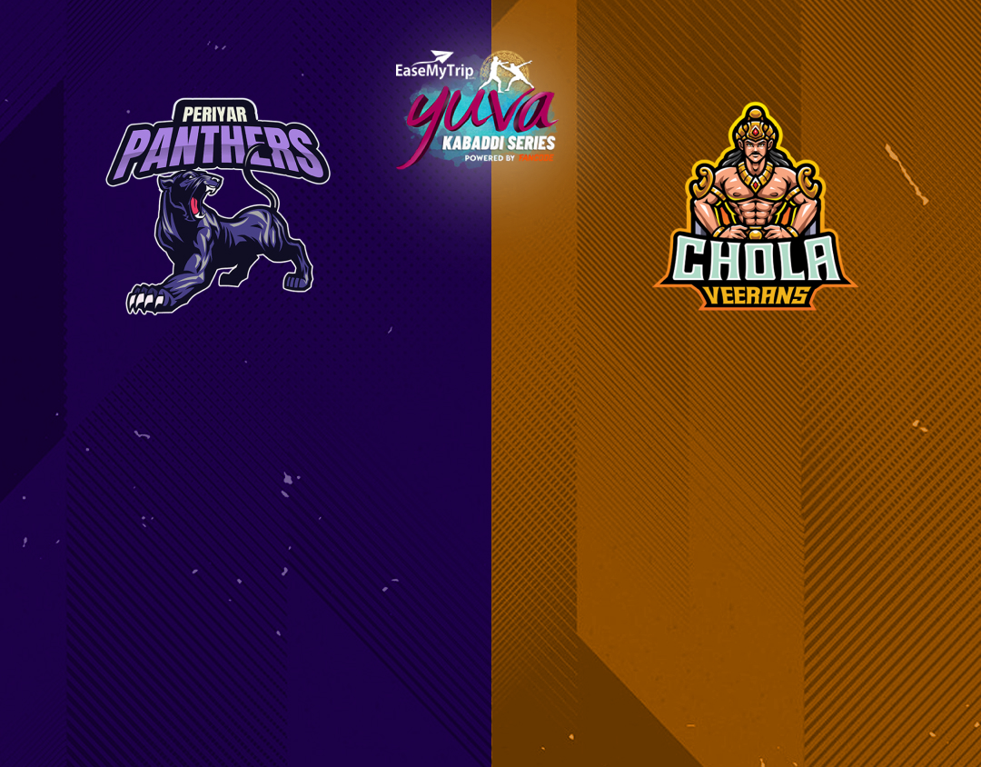 Match #106 of easemytrip yuva kabaddi series winter edition banner
