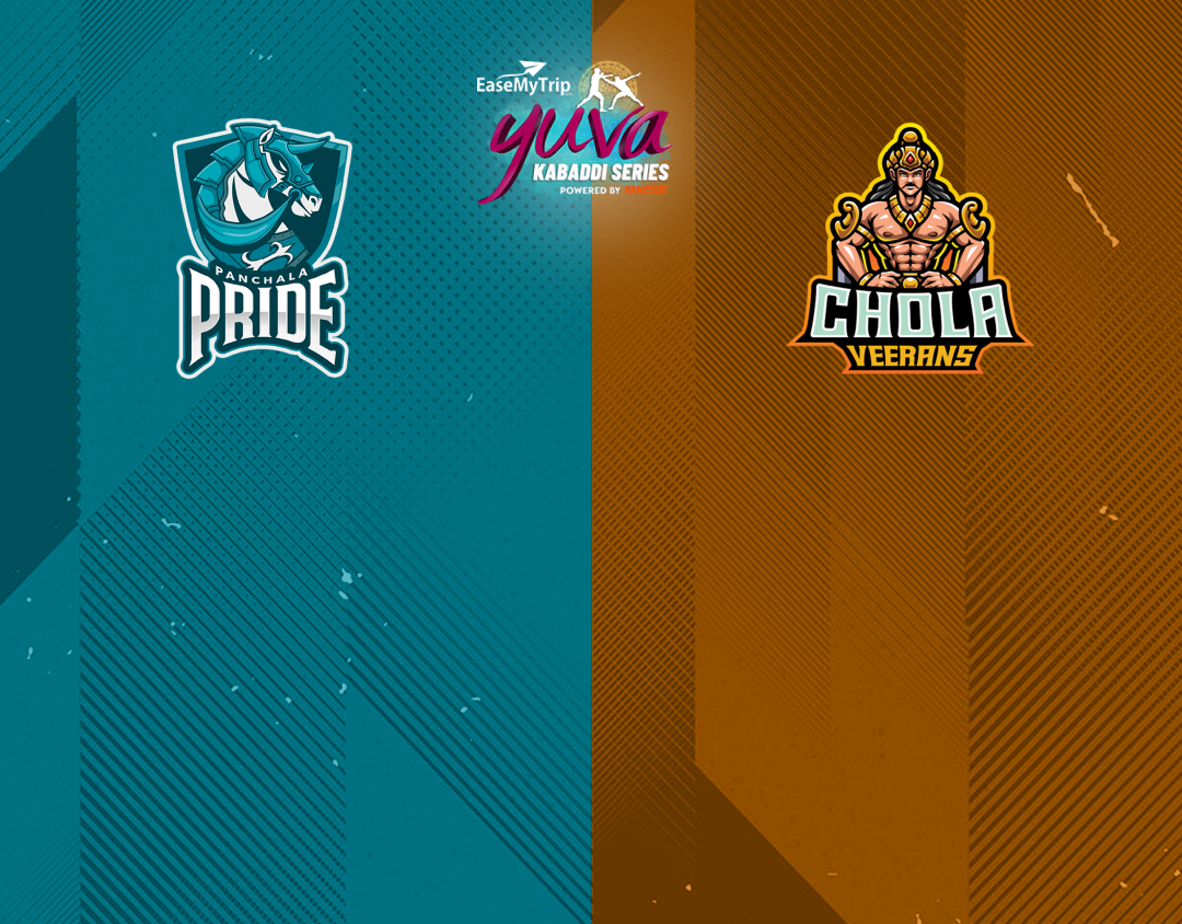 Match #110 of easemytrip yuva kabaddi series winter edition banner