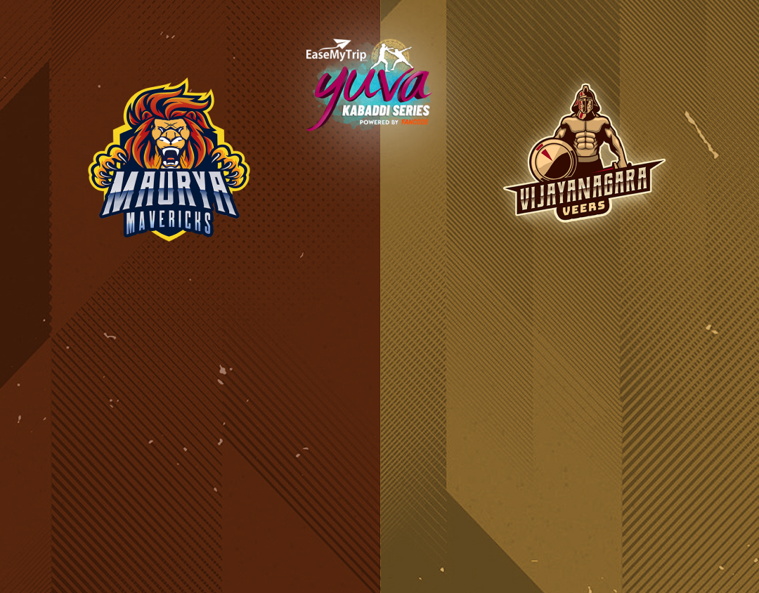 Match #37 of easemytrip yuva kabaddi series winter edition banner