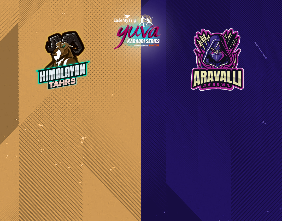 Match #40 of easemytrip yuva kabaddi series winter edition banner