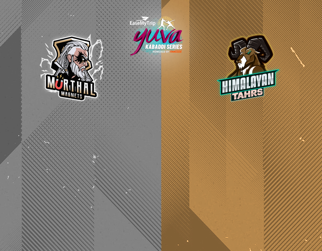 Match #42 of easemytrip yuva kabaddi series winter edition banner