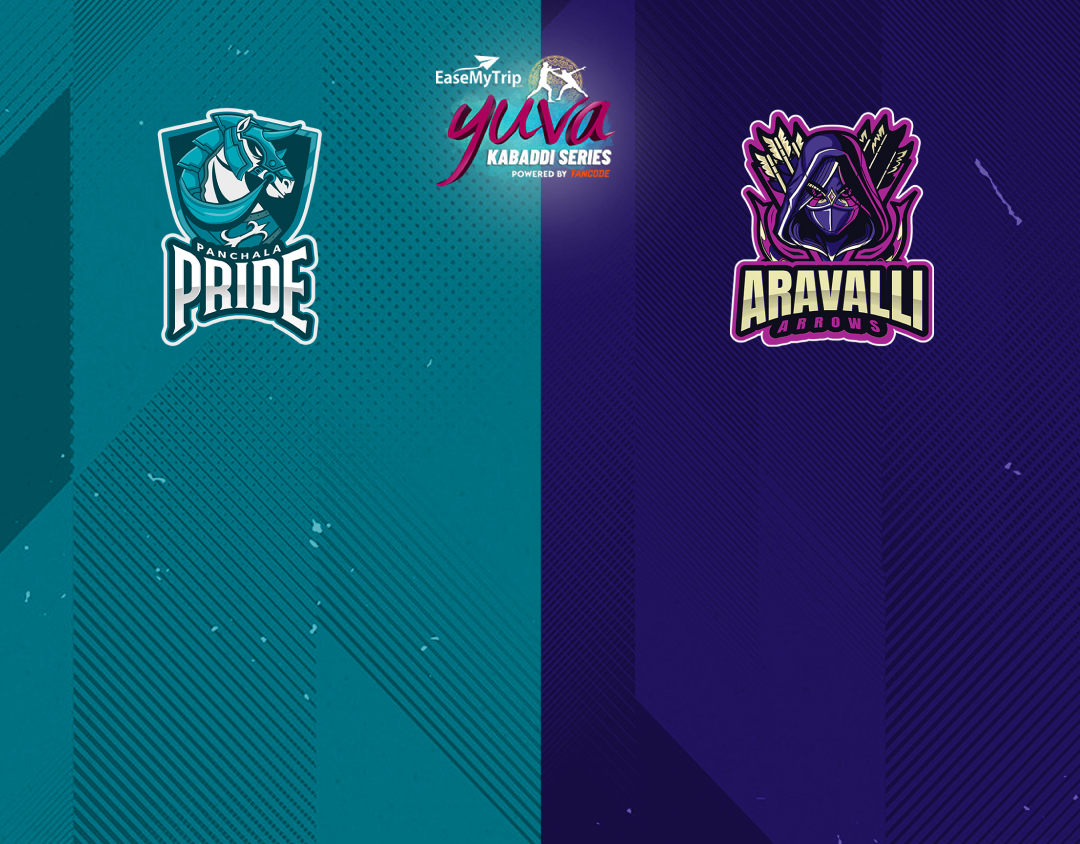 Match #44 of easemytrip yuva kabaddi series winter edition banner
