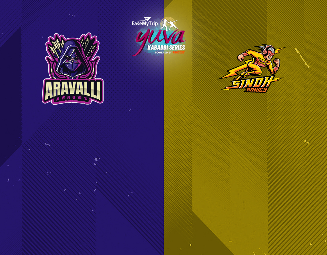 Match #55 of easemytrip yuva kabaddi series winter edition banner
