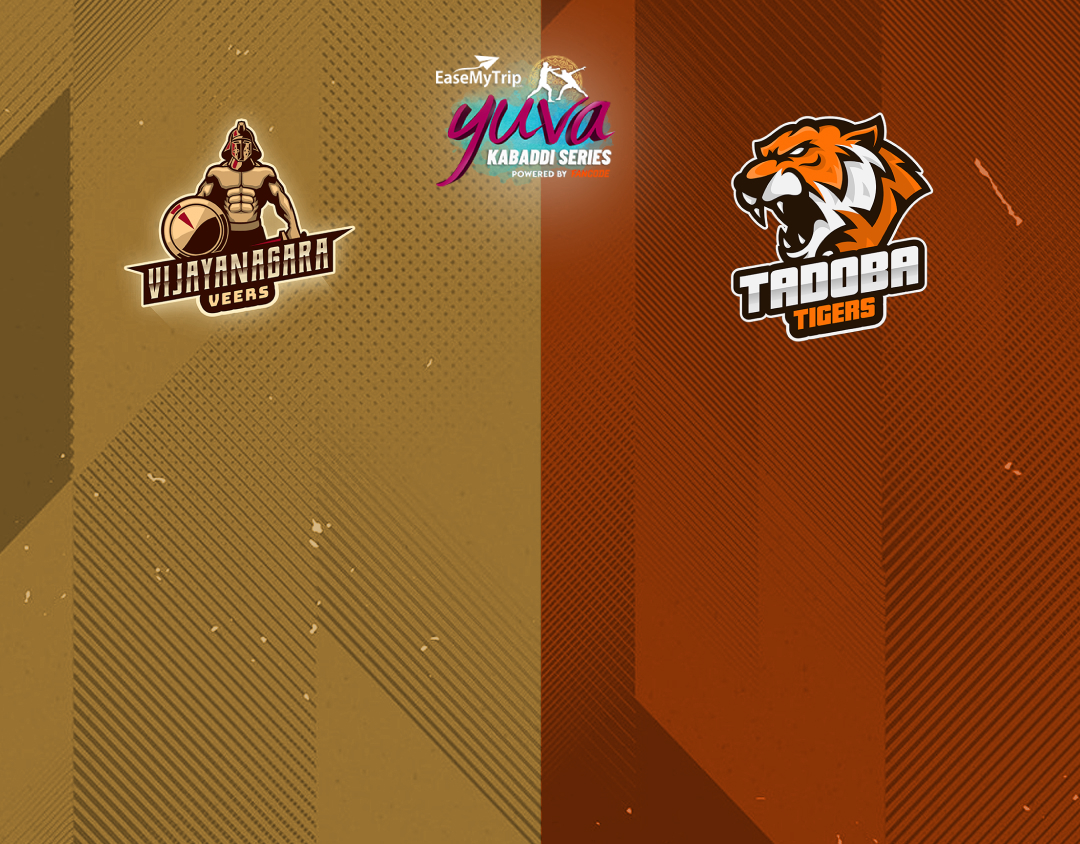 Match #57 of easemytrip yuva kabaddi series winter edition banner
