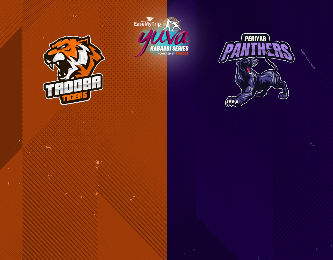 Match #64 of easemytrip yuva kabaddi series winter edition banner
