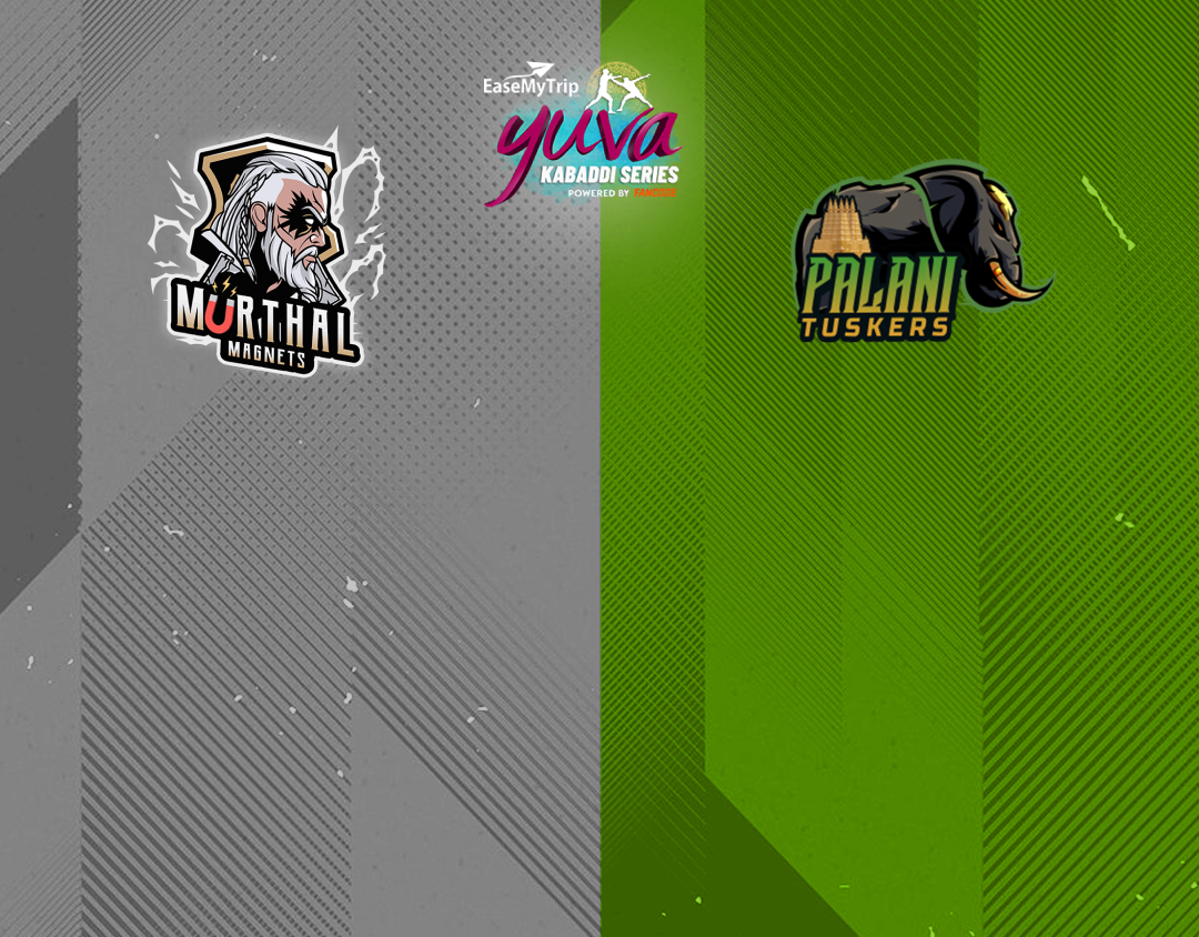 Match #66 of easemytrip yuva kabaddi series winter edition banner
