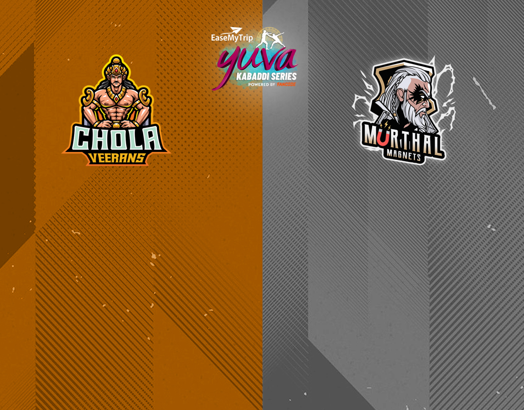 Match #86 of easemytrip yuva kabaddi series winter edition banner