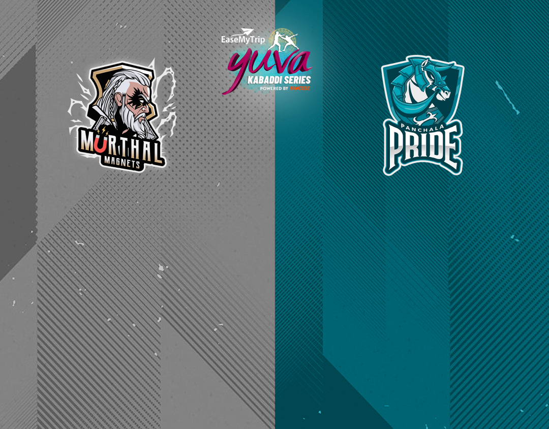 Match #119 of easemytrip yuva kabaddi series winter edition banner