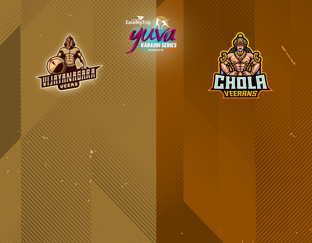 Match #95 of easemytrip yuva kabaddi series winter edition banner