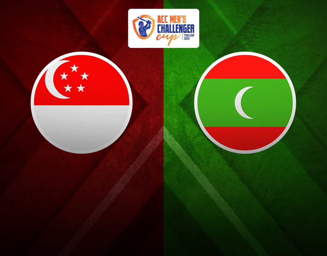Match 6 of acc men's t20i challenger cup, 2024: singapore vs maldives banner