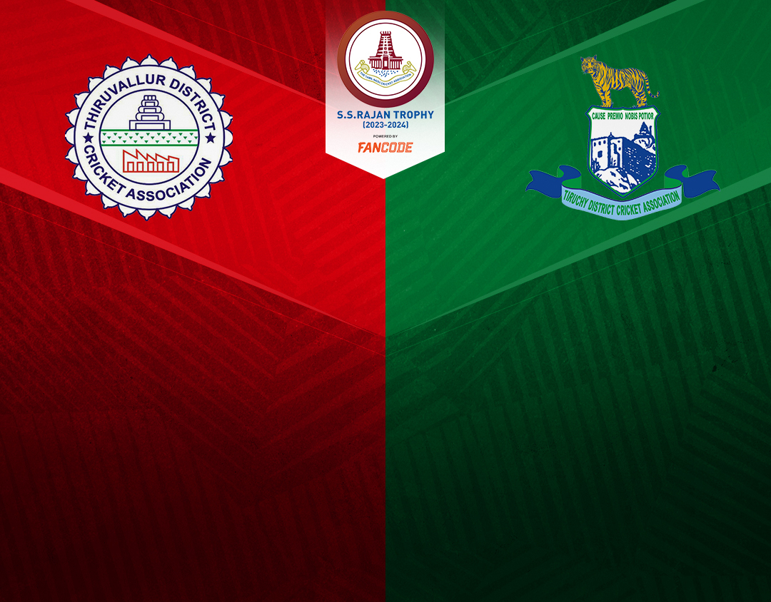 Match 75 of tnca ss rajan t20 trophy, 2024: thiruvallur vs tiruchirapalli banner