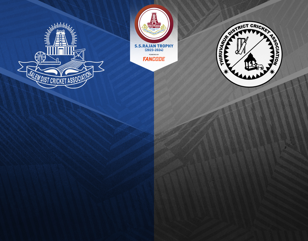 Match 26 of tnca ss rajan t20 trophy, 2024: salem vs thiruvarur banner