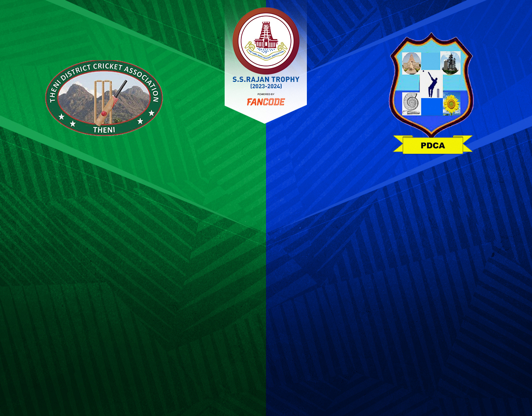 Match 42 of tnca ss rajan t20 trophy, 2024: theni vs perambalur banner
