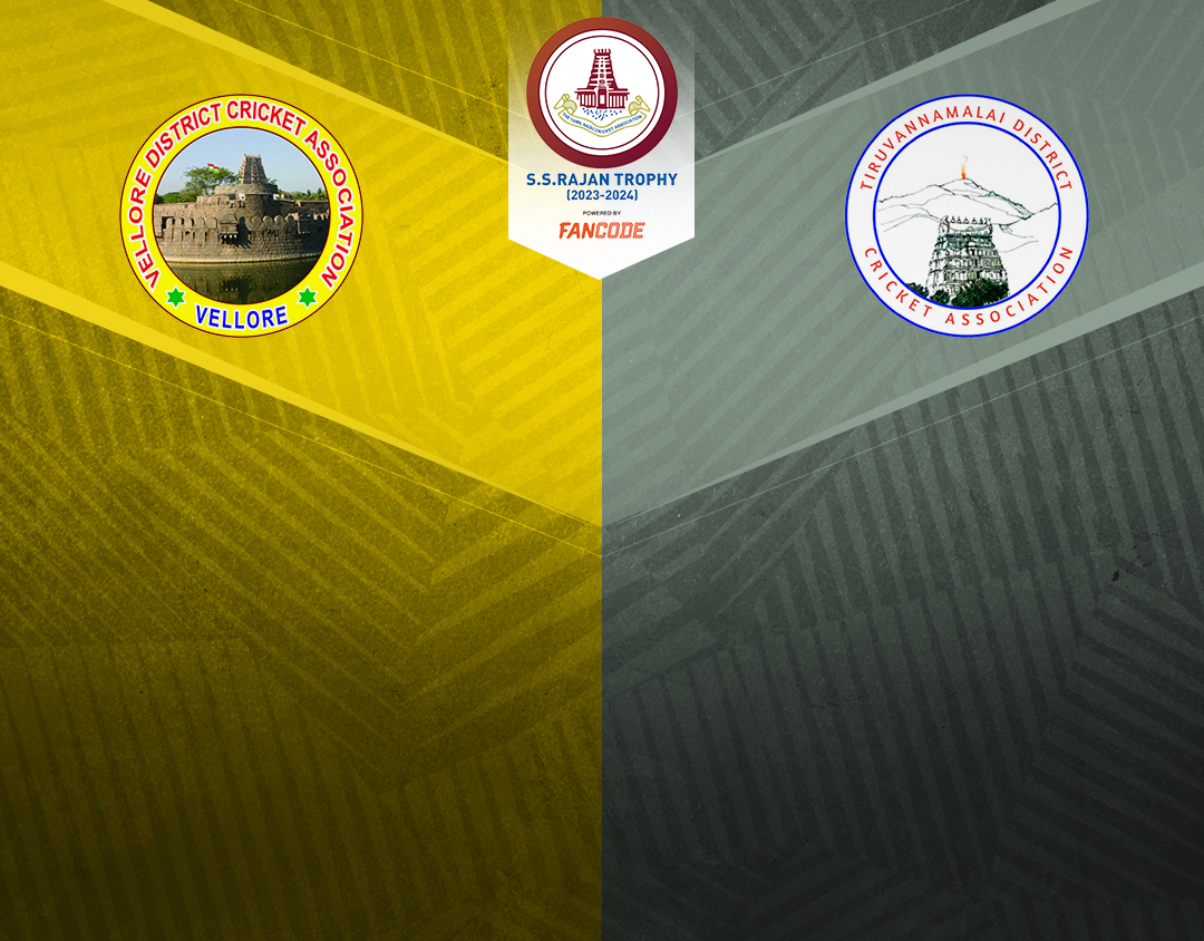 Match 72 of tnca ss rajan t20 trophy, 2024: vellore vs tiruvannamalai banner