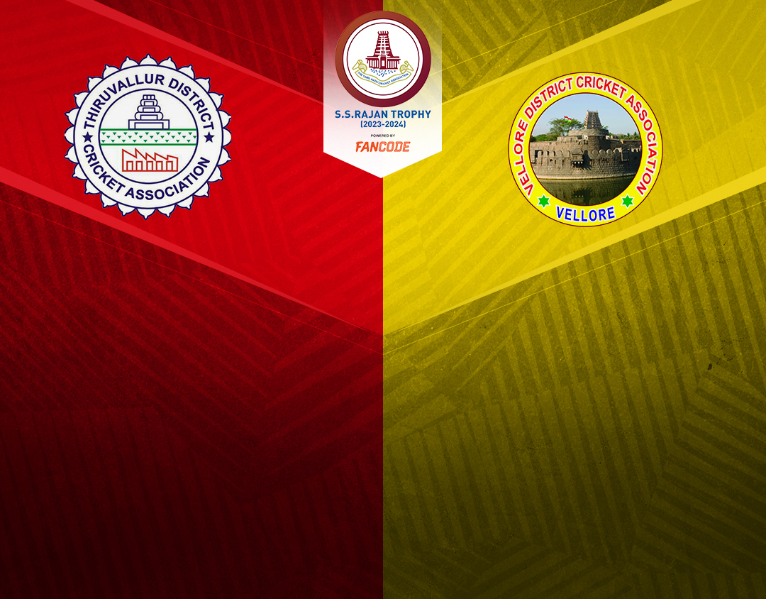 Quarter final 3 of tnca ss rajan t20 trophy, 2024: thiruvallur vs vellore banner