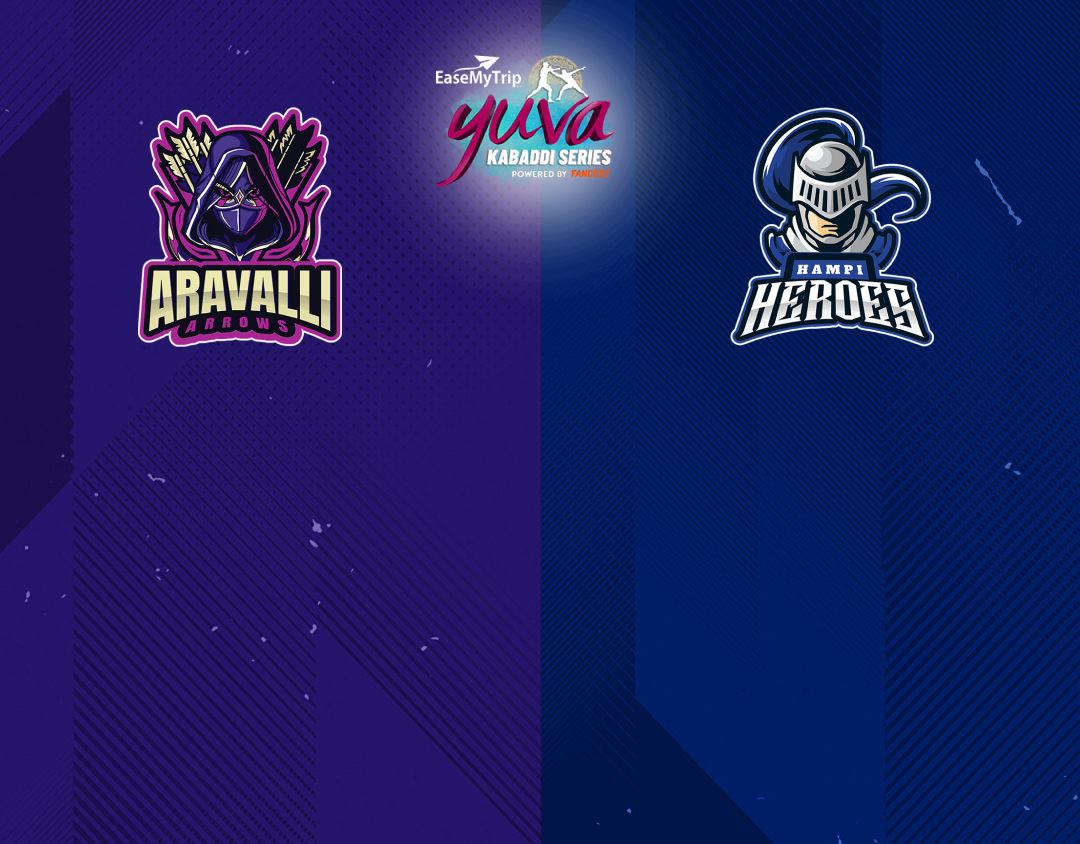 Match #14 of easemytrip yuva kabaddi series winter edition banner