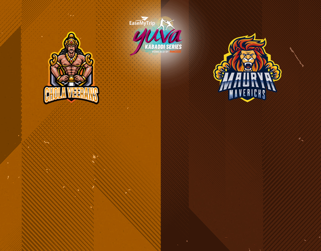 Match #21 of easemytrip yuva kabaddi series winter edition banner