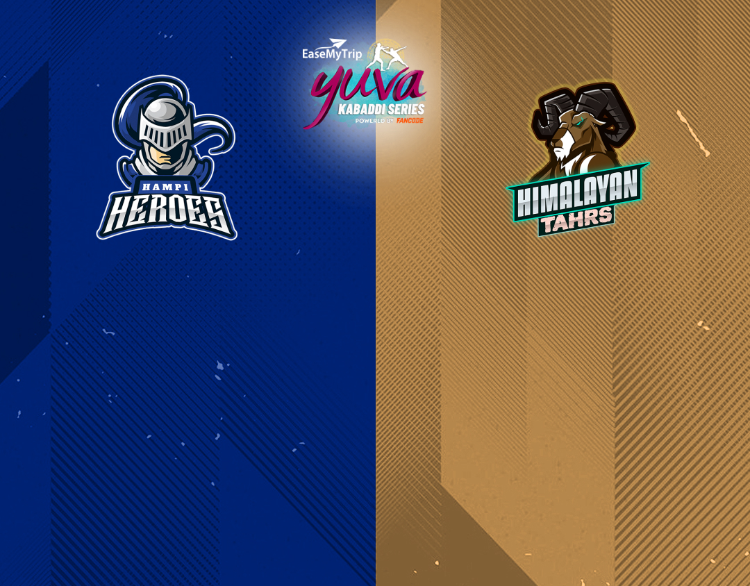 Match #19 of easemytrip yuva kabaddi series winter edition banner