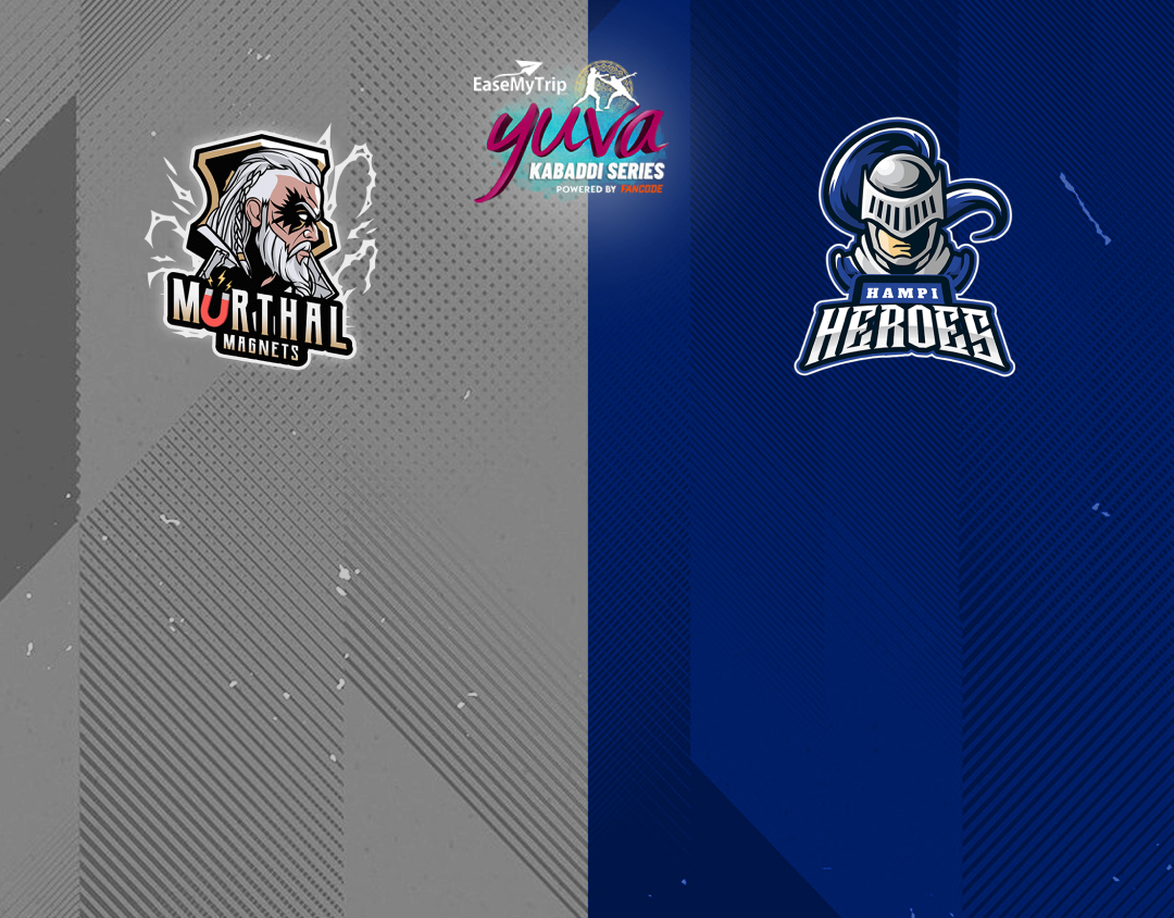 Match #30 of easemytrip yuva kabaddi series winter edition banner