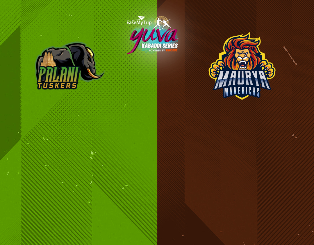 Match #35 of easemytrip yuva kabaddi series winter edition banner