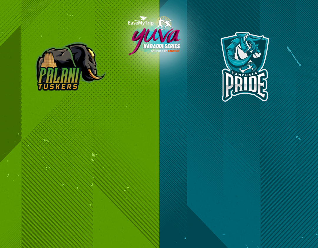 Match #20 of easemytrip yuva kabaddi series winter edition banner