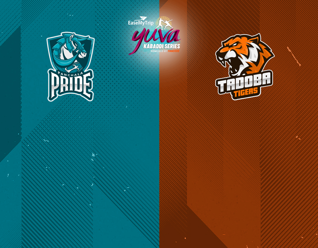 Match #22 of easemytrip yuva kabaddi series winter edition banner