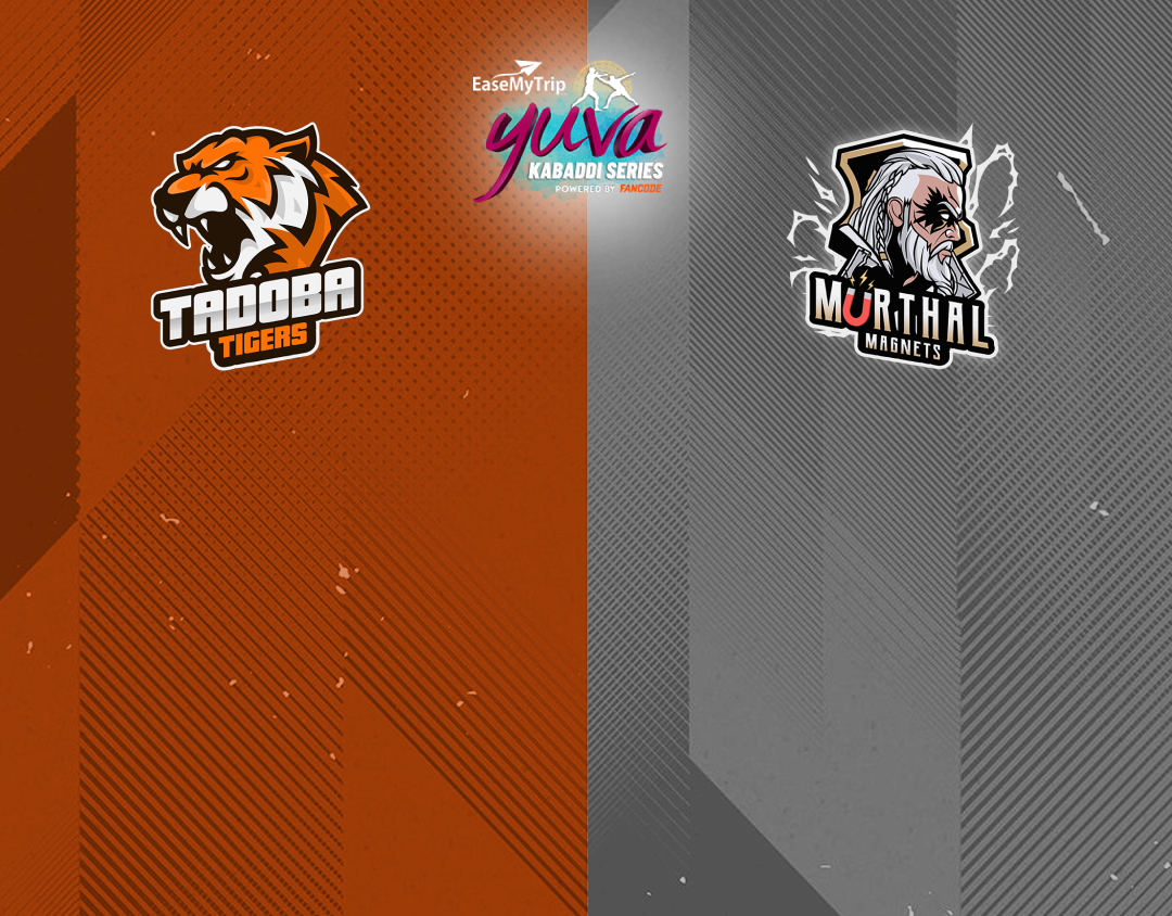 Match #18 of easemytrip yuva kabaddi series winter edition banner