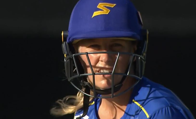 Caitlin Blakely's unbeaten 50 goes in vain