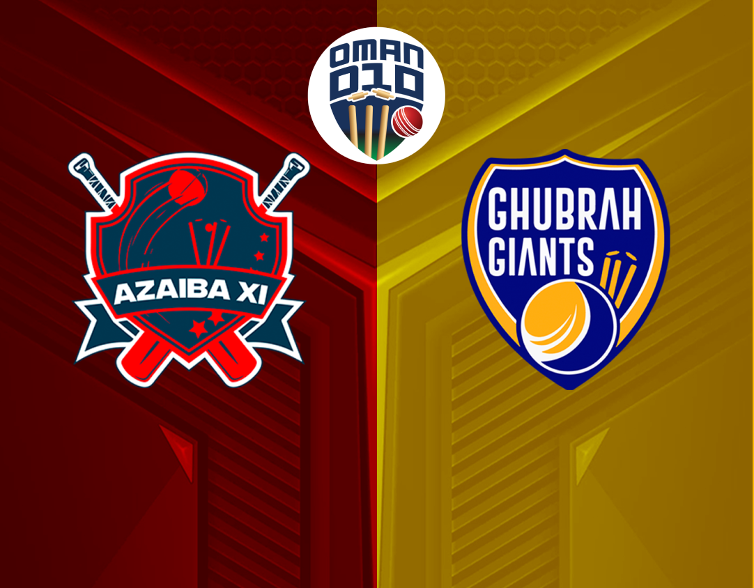 Match 1 of oman d10 league, 2024: azaiba xi vs ghubrah giants banner