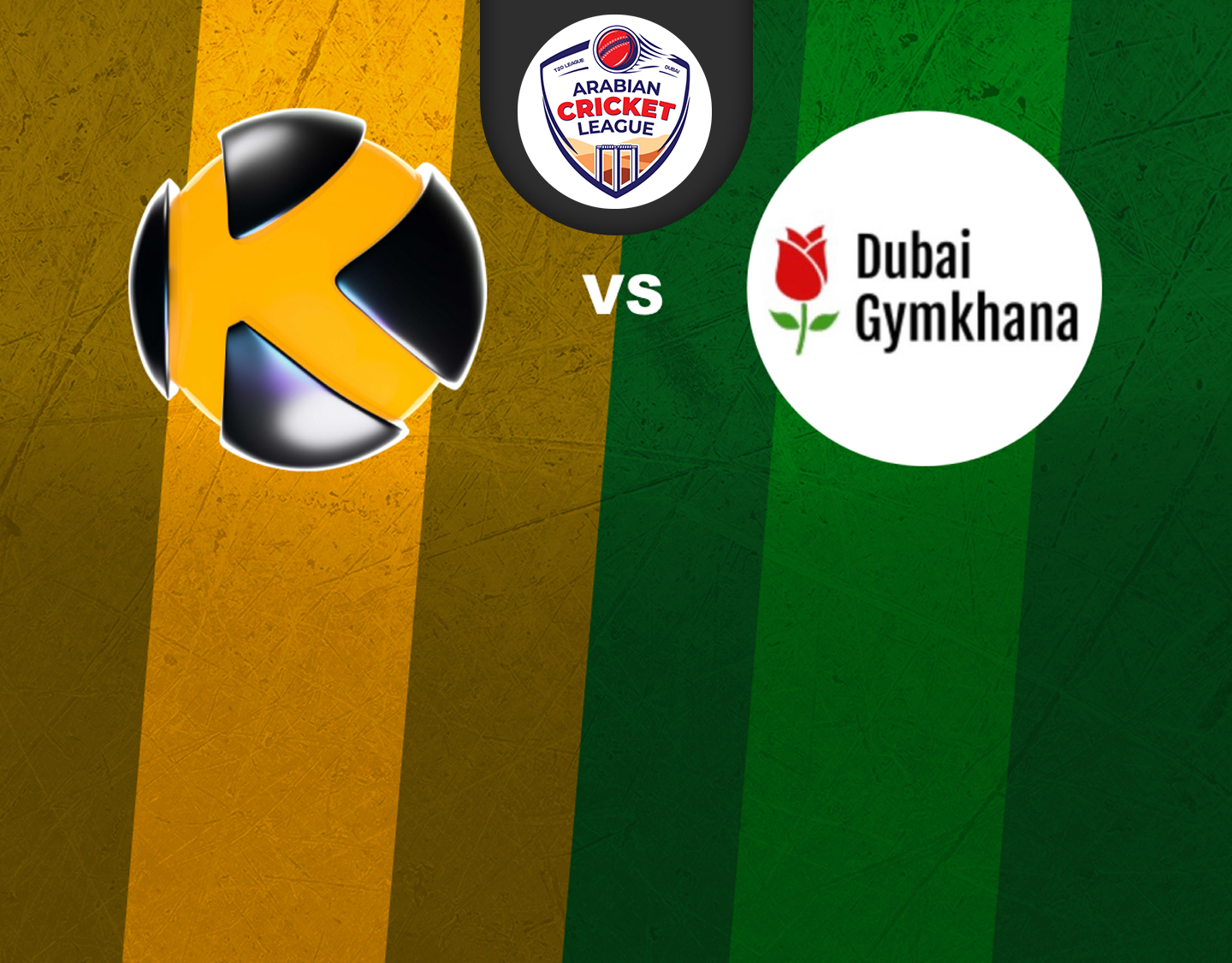 Match 58 of icca arabian cricket league round 2: karwan cricket club vs dubai gymkhana banner