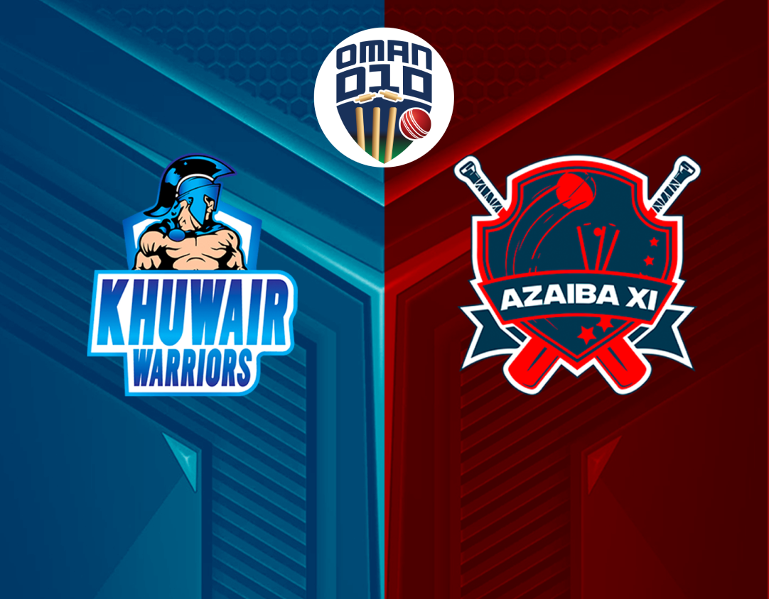 Match 6 of oman d10 league, 2024: khuwair warriors vs azaiba xi banner