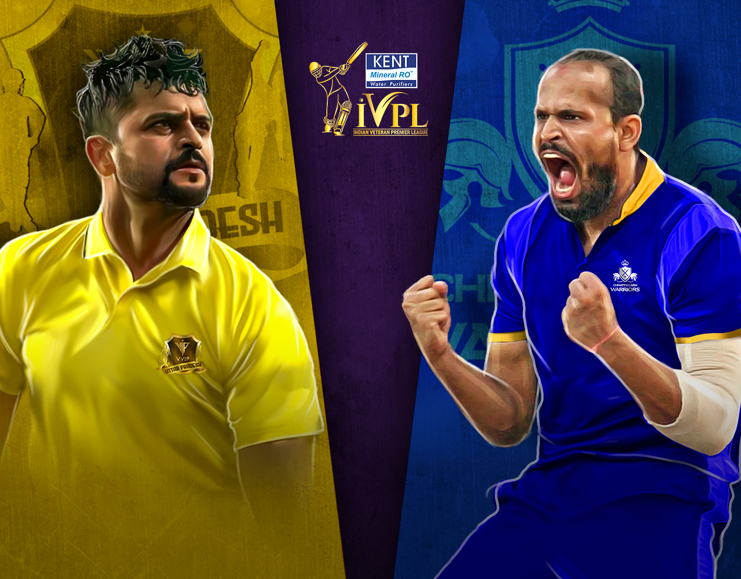2nd semi-final of indian veterans premier league: vvip uttar pradesh vs chhattisgarh warriors banner