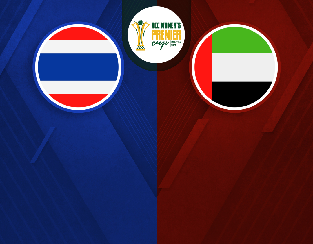 1st semi-final of acc women's t20 premier cup, 2024: thailand women vs united arab emirates women banner