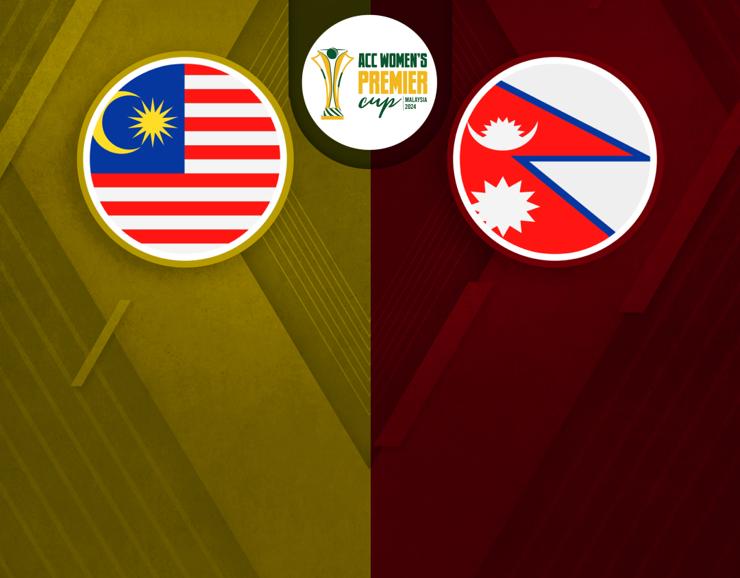 2nd semi-final of acc women's t20 premier cup, 2024: malaysia women vs nepal women banner