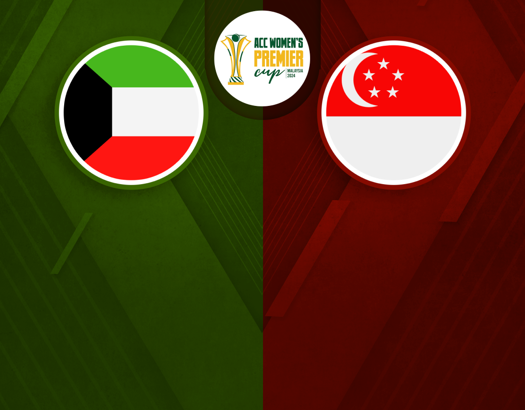 Match 5 of acc women's t20 premier cup, 2024: kuwait women vs singapore women banner