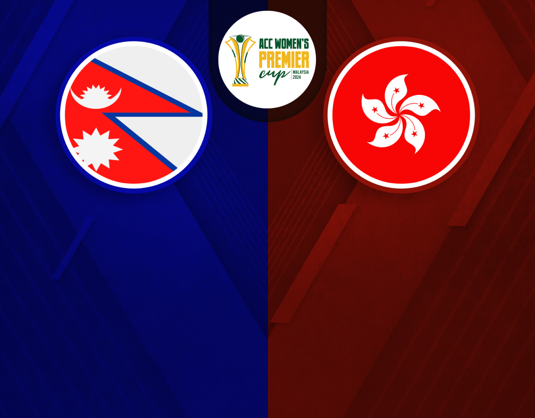Match 4 of acc women's t20 premier cup, 2024: nepal women vs hong kong, china women banner