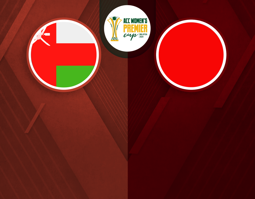 Match 6 of acc women's t20 premier cup, 2024: oman women vs japan women banner