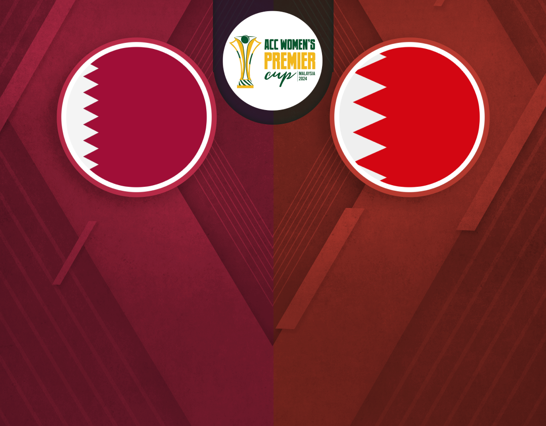 Match 7 of acc women's t20 premier cup, 2024: bahrain women vs qatar women banner