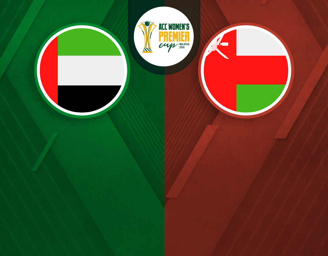 Match 11 of acc women's t20 premier cup, 2024: united arab emirates women vs oman women banner