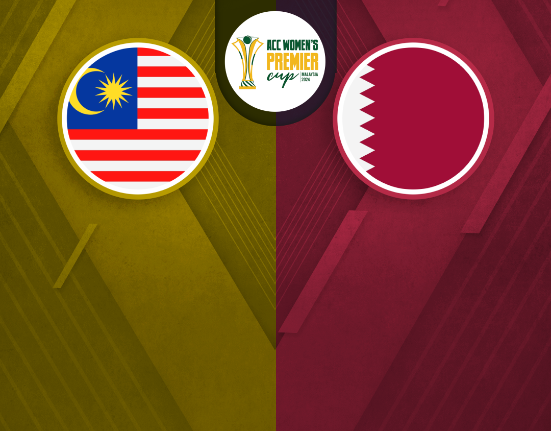 Match 16 of acc women's t20 premier cup, 2024: malaysia women vs qatar women banner