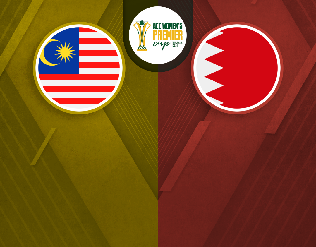 Match 17 of acc women's t20 premier cup, 2024: malaysia women vs bahrain women banner