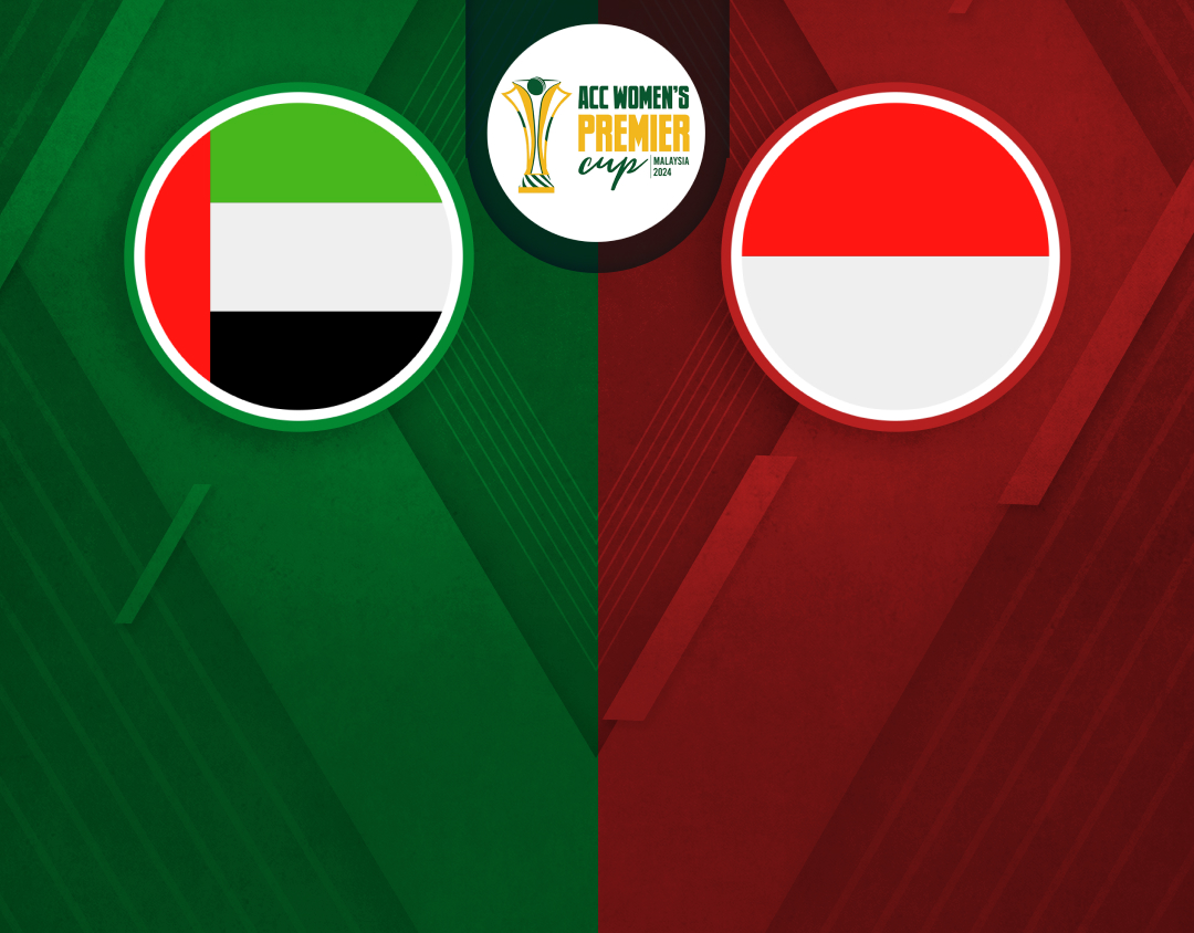 4th quarter final of acc women's t20 premier cup, 2024: united arab emirates women vs indonesia women banner