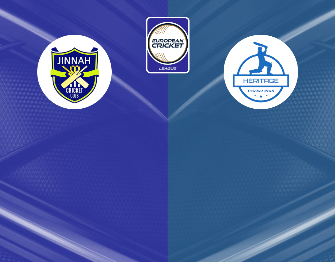 Group a - match 7 of european cricket league, 2024: jinnah brescia vs heritage cc banner