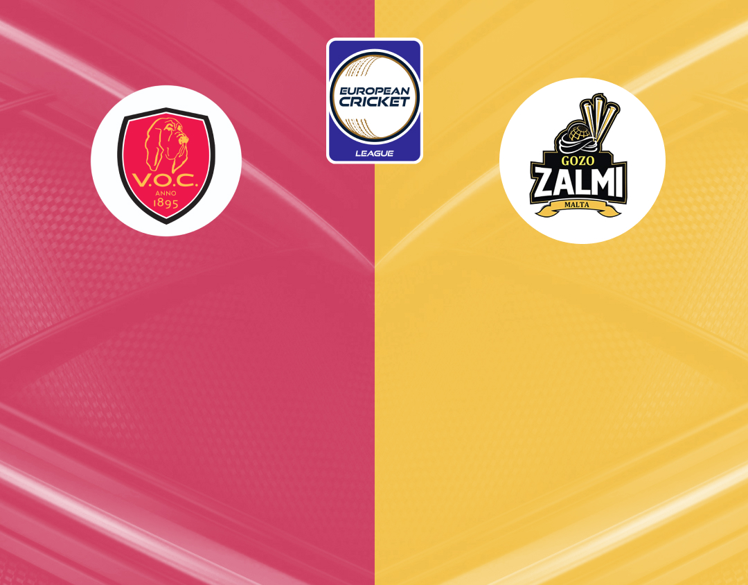 Group e - match 10 of european cricket league, 2024: v.O.C. Rotterdam vs gozo zalmi banner